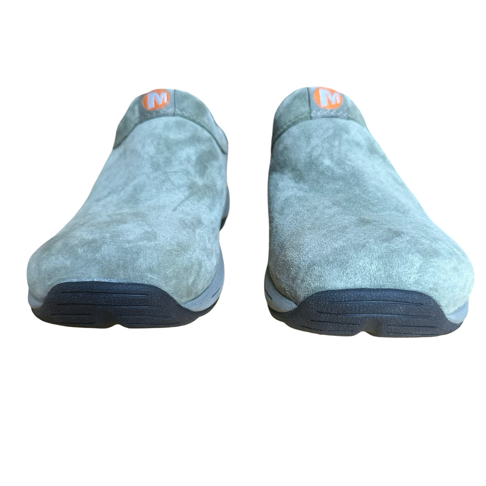 Merrell Primo Chill Slide Suede Leather Moss Green Sherpa Lined Mules Shoes 8.5 - Picture 3 of 15